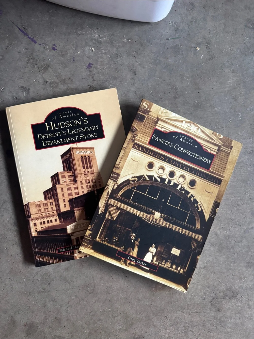 Hudson's Store & Sanders Sweets Vintage Photo History Books of Detroit - Set of